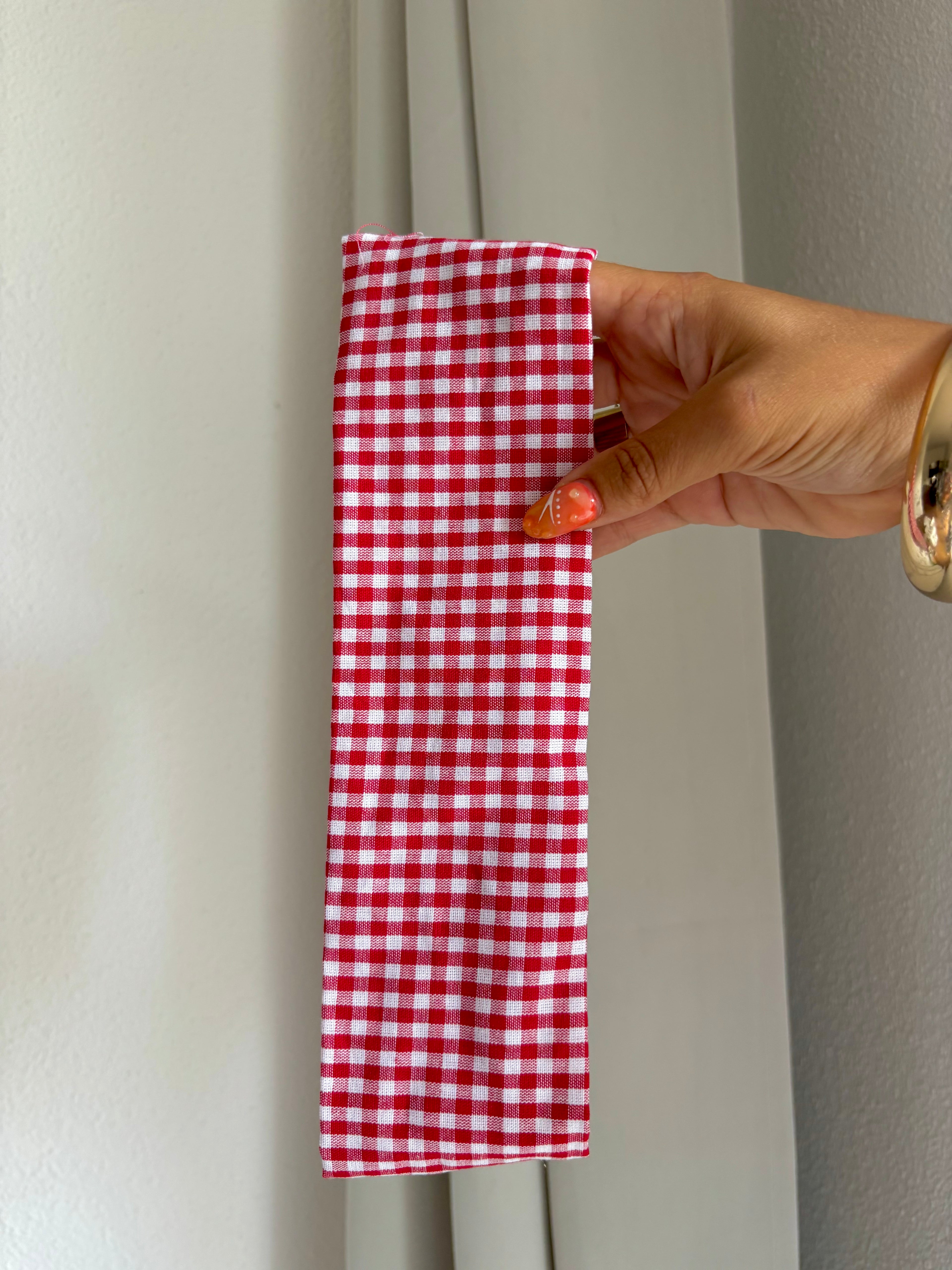 Bandeau VICHY ROUGE
